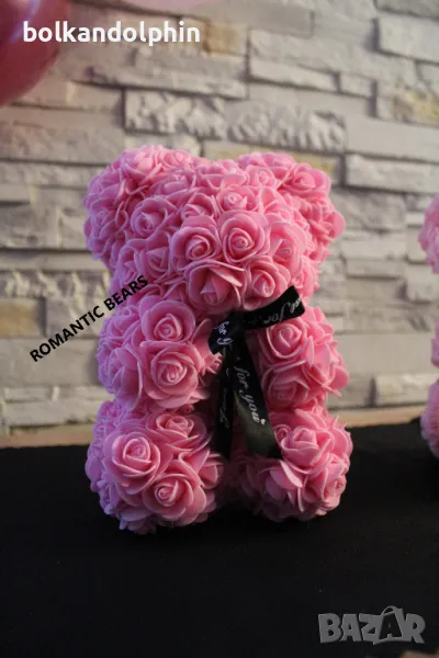 Романтични мечета от рози за Свети Валентин , снимка 1