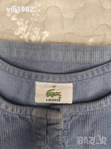 Детска Джинсова Рокля Lacoste размер 12, снимка 4 - Детски рокли и поли - 54023944