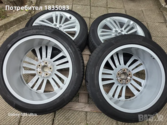 Лети джанти 20ки 5х112 Audi + зимни гуми 255/45/20 Continental, снимка 11 - Гуми и джанти - 56244553
