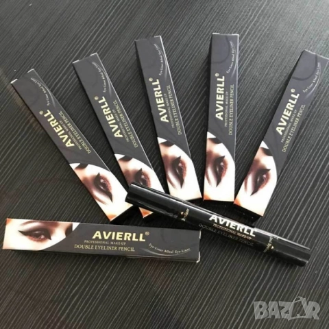 Двойна очна линия-писалка с дълготраен ефект и водоустойчивост