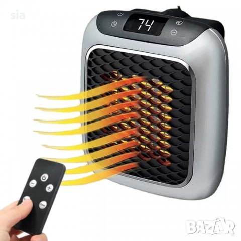 Вентилаторна печка 800W, Духалка, Нагревател, LED дисплей, снимка 2 - Отоплителни печки - 27206704
