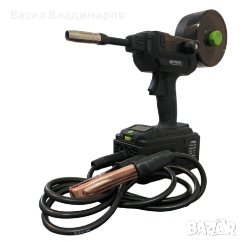 Инверторен телоподаващ апарат без газ Hawek 400A – професионално заваряване с една ръка, снимка 7 - Други инструменти - 53911853
