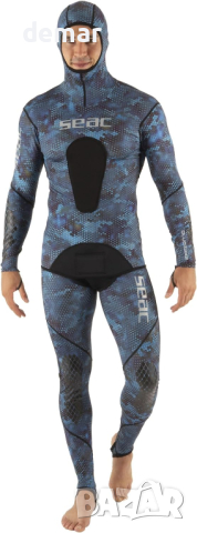SEAC Blue Moon, неопренов костюм за гмуркане, две части, размер L, снимка 1 - Водни спортове - 44657480