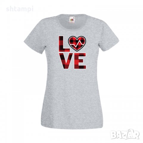 Дамска тениска Свети Валентин Love 3, снимка 3 - Тениски - 35647095