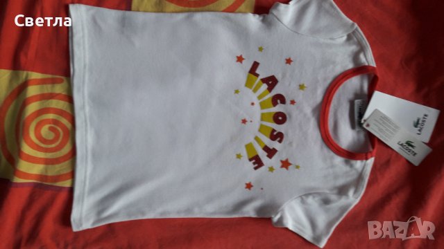 Нова детска блуза Lacoste - 8 години, снимка 2 - Детски Блузи и туники - 37691103