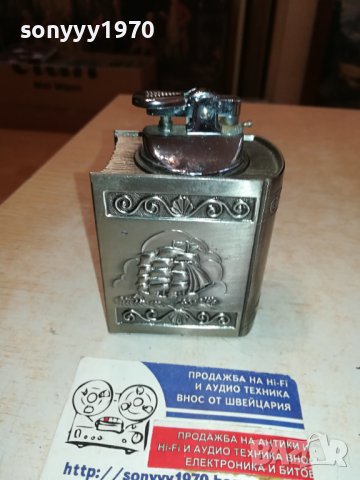 МЕТАЛНА ЗАПАЛКА КНИГА//ФРЕГАТА-ВНОС ФРАНЦИЯ 3010231031, снимка 6 - Антикварни и старинни предмети - 42775731