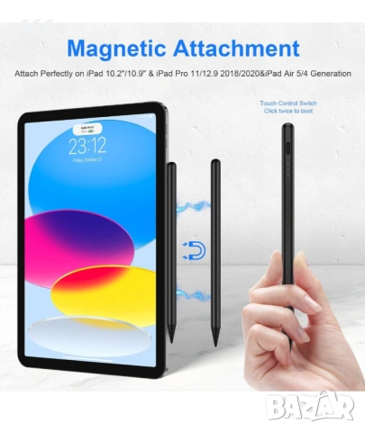 Стилус за iPad, Apple Pencil за iPad 9-то/10-то поколение, снимка 4 - Друга електроника - 54134251