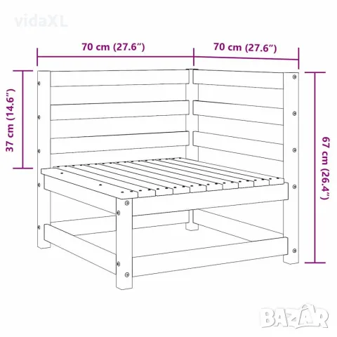 vidaXL 2-местен диван, текстил, син, снимка 8 - Дивани и мека мебел - 56146484