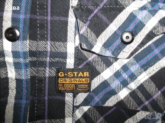 Риза G-STAR  мъжка,М-Л, снимка 3 - Ризи - 48912132