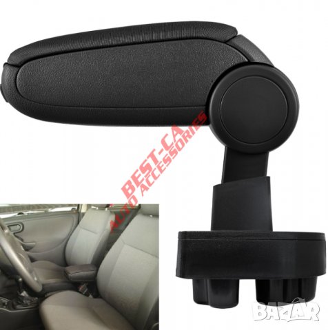 Текстилен черен подлакътник за Опел Корса Ц / Opel Corsa C 2000-2006