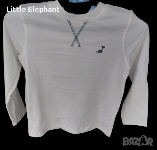 Блузка с дълъг ръкав за 4-5 годишно моменце,дино,plein,Англия/нова