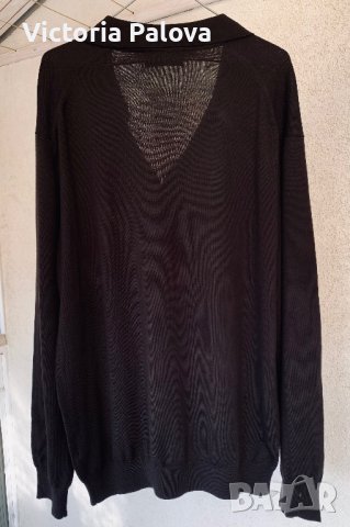 Шоколадов пуловер/блуза CAFÉ COTON Франция екстра нежен меринос, снимка 9 - Блузи - 42378372