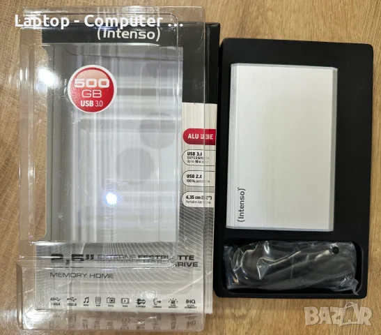 Нов външен хард диск Intenso 500GB 2.5'' USB 3.0, снимка 3 - Външни хард дискове - 56260505