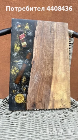 Дъска от орех и епоксидна смола