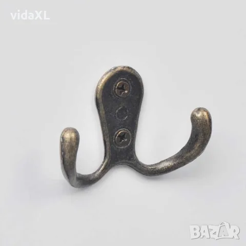 vidaXL Закачалки, 2 бр, бели, снимка 5 - Закачалки - 56146450