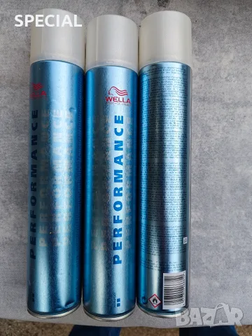 ЛОТ 3 броя Лак за коса Wella Professional 500ml