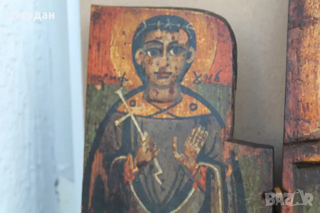 Домашна Българска икона триптих , снимка 6 - Икони - 50071461