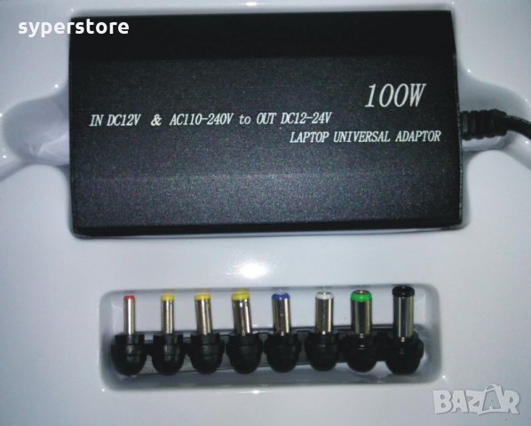 Адаптер зарядно за лаптоп 100w Meind комбинирано 220v/12v 100W Notebook power adapter зарядно,Захран, снимка 4 - Захранвания и кутии - 13066140