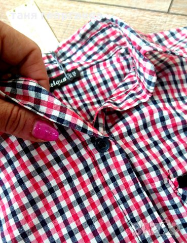 Нежна пепитена риза, снимка 2 - Ризи - 31975385