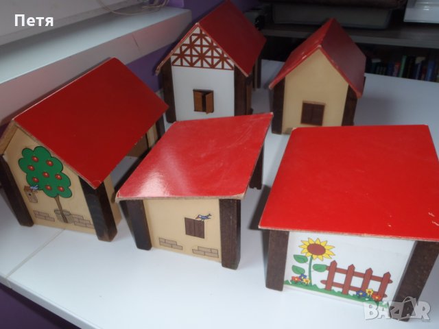 дървена детска къща / комплект дървени къщички , снимка 2 - Други - 32198186