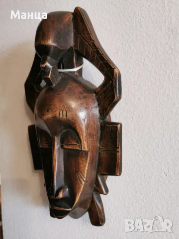 Африканска маска Сенуфо , снимка 2 - Антикварни и старинни предмети - 49255778