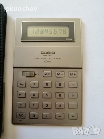 Рядък модел ретро калкулатор CASIO LC-80, снимка 2 - Антикварни и старинни предмети - 37559196