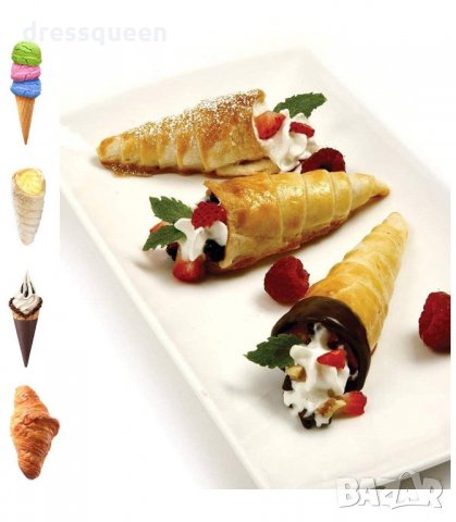 3134 МЕТАЛНИ ФУНИЙКИ ЗА СЛАДКИ С КРЕМ К-Т 16 БР., снимка 10 - Прибори за хранене, готвене и сервиране - 34238531