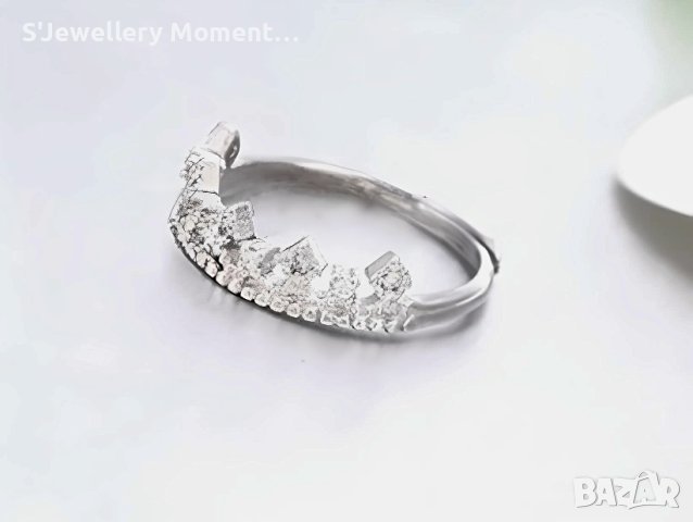 Сребърен пръстен 925 коронка Pandora , снимка 2 - Пръстени - 34392475