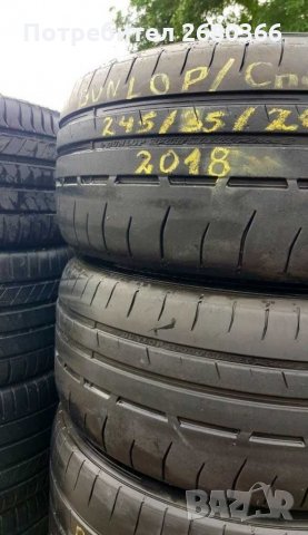 Летен спорт пакет (семи слик) 305/35/20 и 245/35/20 DUNLOP , снимка 3 - Гуми и джанти - 29551960