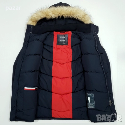 Tommy Hilfiger Hampton Parka Оригинално Зимно Пухено Яке Като Ново L, снимка 9 - Якета - 52843056
