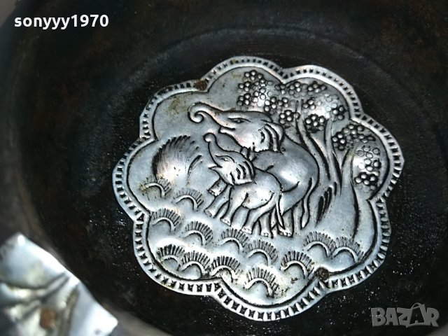 пепелник от езотично дърво и обков-внос франция, снимка 3 - Колекции - 30119823