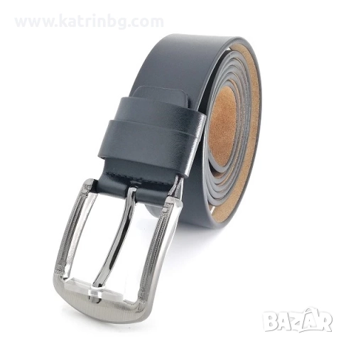 Стилен мъжки подарък черен колан и портфейл от естествена кожа, снимка 4 - Подаръци за мъже - 52414969