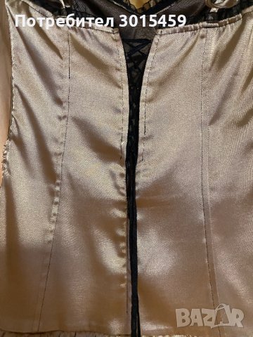 Празнична сатенена  с корсет, снимка 4 - Рокли - 42448274