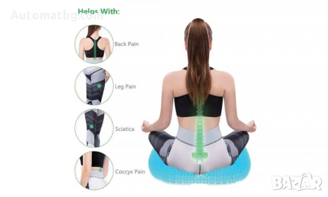 Анатомична гел възглавница за седалка, Automat, снимка 4 - Възглавници - 33744125