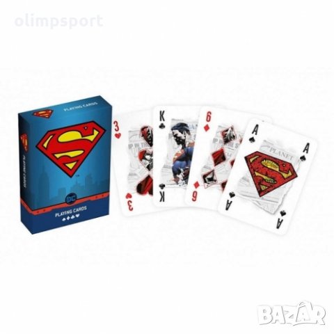 Карти за игра Superman нови  55 карти за игра  Покер размер  Официален продукт на DC Comics  Прекрас