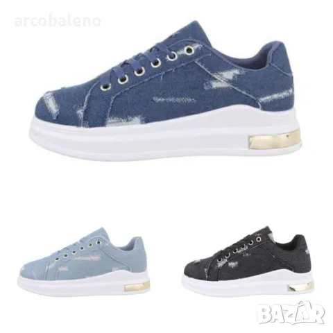 Дамски ниски кецове, 3цвята 