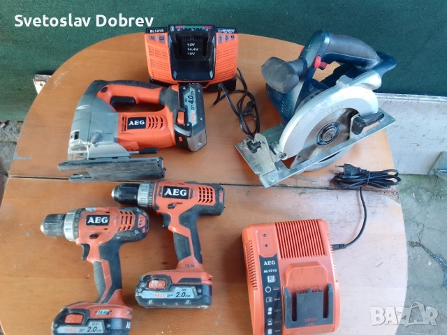 акумулаторни машини АЕГ,AEG 18v, 14.4v, снимка 6 - Други инструменти - 52147649
