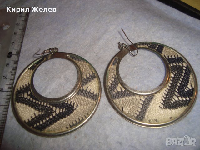 СРЕБРИСТИ РЕТРО АРТ ОБЕЦИ МЕТАЛ и ТЕКСТИЛ 18918