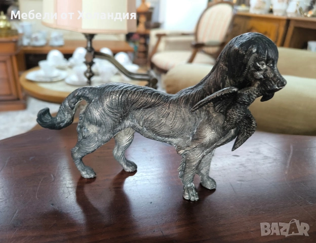 Двойка петли от посребрен калай, снимка 12 - Антикварни и старинни предмети - 53084075