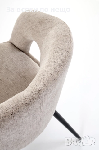 Трапезен стол К-550 бежово/черно Код P1339, снимка 10 - Столове - 51952416