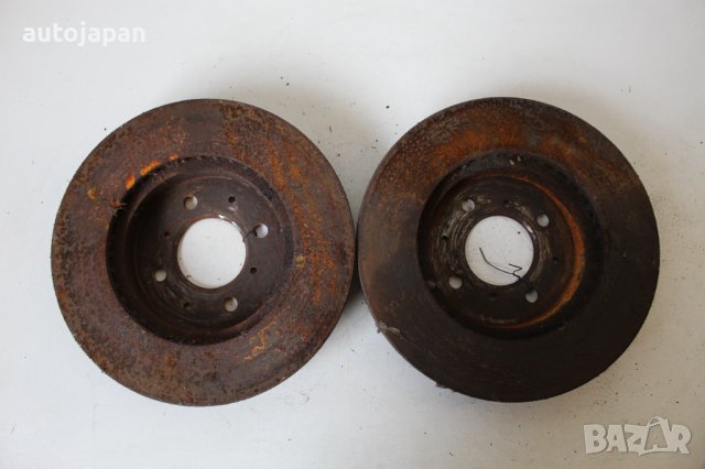 Предни спирачни дискове Хонда сивик 6 англичанка 1.6 д16б2 хечбек 97г Honda civic 6 hatchback 1997, снимка 2 - Части - 44492997
