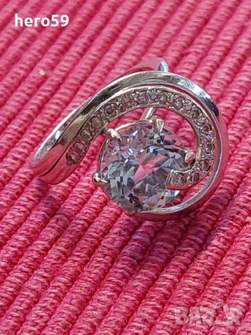 Дамски златен пръстен с аквамарин/злато златни златно/, снимка 8 - Пръстени - 37569242