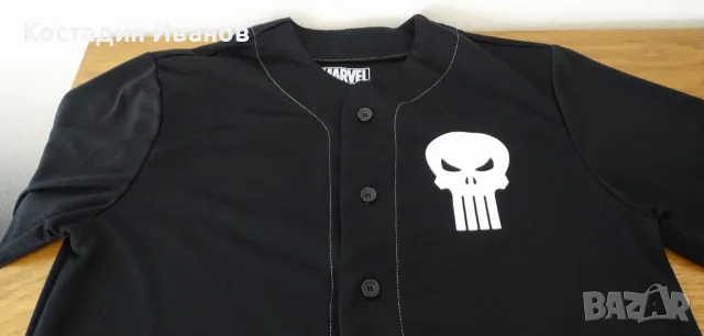 The Punisher / Наказателят Marvel мъжка риза бейзбол джърси М, снимка 6 - Ризи - 55707003