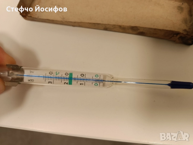 Стар термометър , снимка 2 - Антикварни и старинни предмети - 52550199