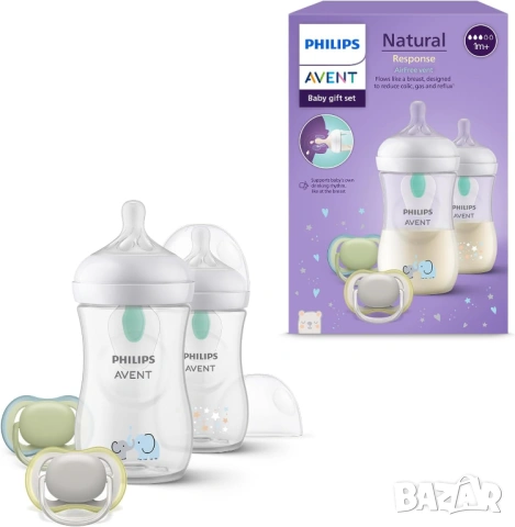 Комплект Philips Avent - Natural Response Шишета / стъкло