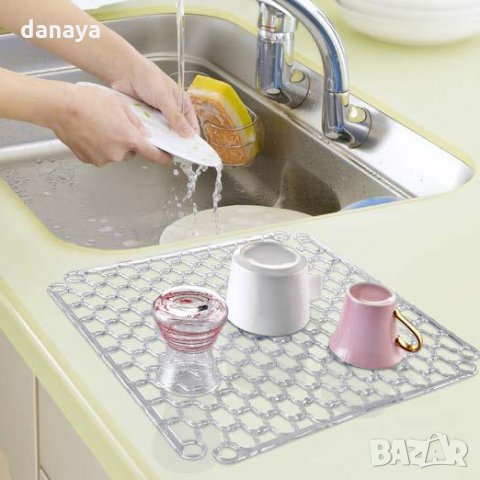 775 Силиконова подложка за мивка отцедник, снимка 2 - Аксесоари за кухня - 30615755
