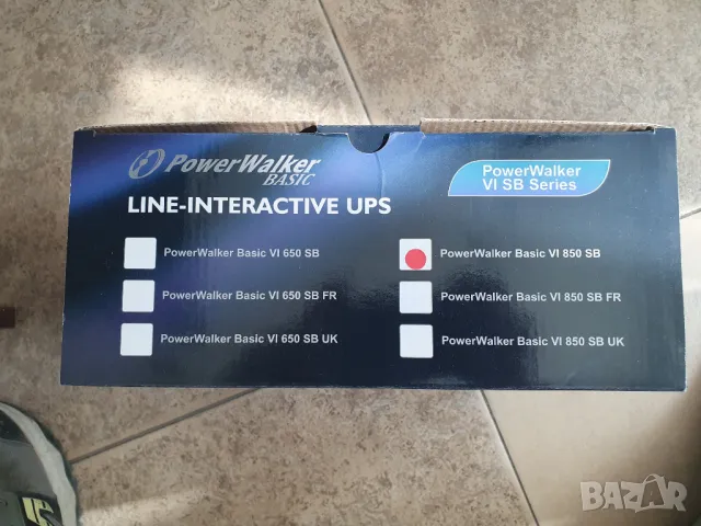Продавам UPS PowerWalker VI 850 SB чисто нов, снимка 2 - UPS захранвания - 50030616