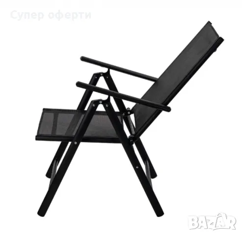 Метален сгъваем стол Muhler,  7 позиционен, снимка 3 - Столове - 49942229