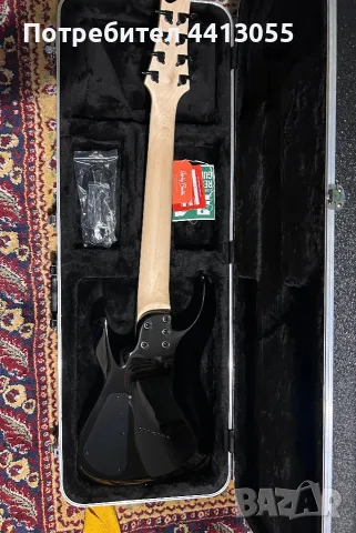 8 струнна Harley Benton R-458BK MultiScale + кейс Gator, снимка 2 - Китари - 56365245