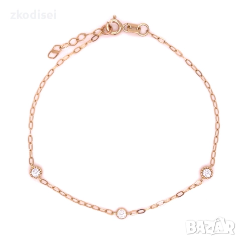 Златна дамска гривна 1,11гр. 19,5см. 14кр. проба:585 модел:33709-4